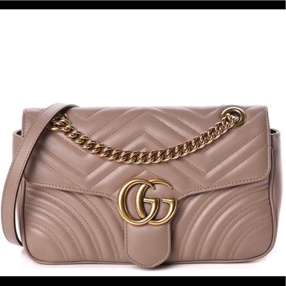 Gucci Matelasse Small GG Marmont Shoulder Bag